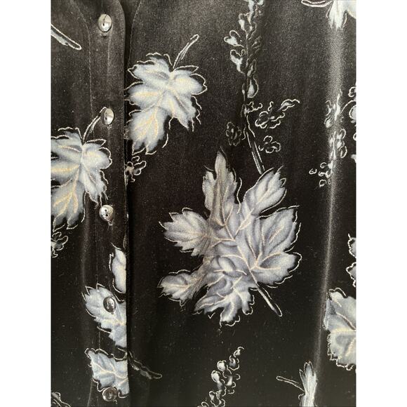 VTG Metallic Set Jonden Linda Leal Soft Stretch Velvet Shell Sweater Stretch - Picture 2 of 5